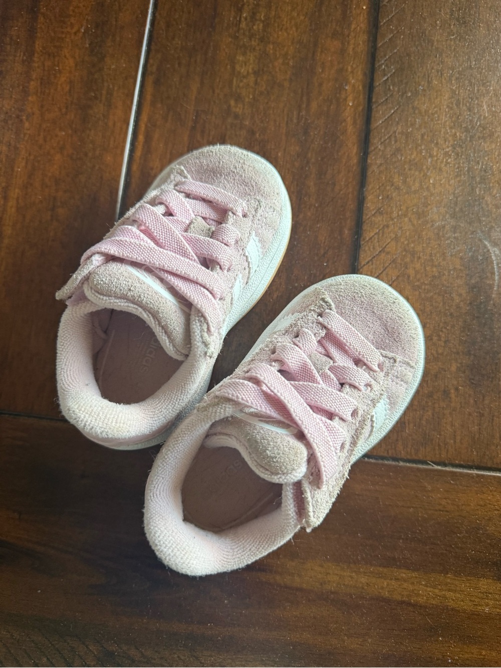 adidas Toddler Pink Velcro Sneakers